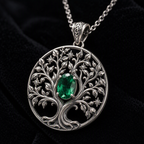 Emerald Tree of Life Necklace