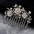 Moonstone Pearl Bridal Hair Comb